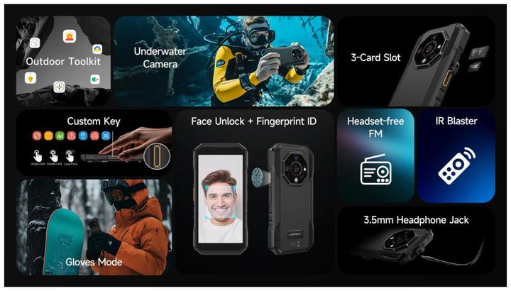 Immagine prodotto Ulefone Armor X32 EU (128 GB, Nero, 5.65", Doppia SIM, 5G)