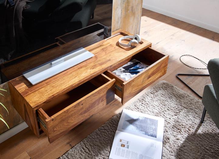 Actual product image FineBuy Lowboard Sheesham Brown