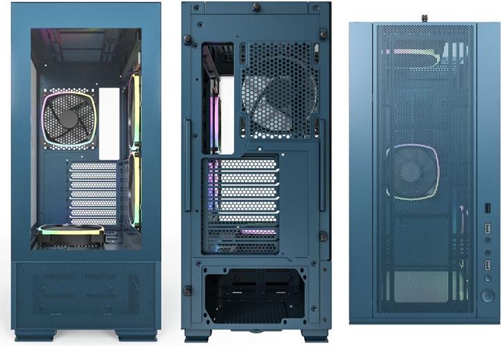 Actual product image Montech SKY TWO, Midi Tower - blue (ATX, Mini-ITX, mATX)