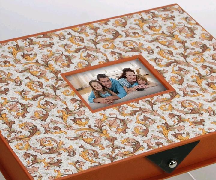 Actual product image Safe Leonardo orange ring box for small rings