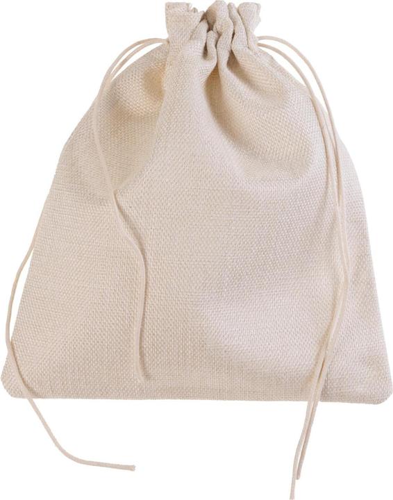 FTM Stoffbeutel Baumwolle/Leinen, 5 Stück, Beige