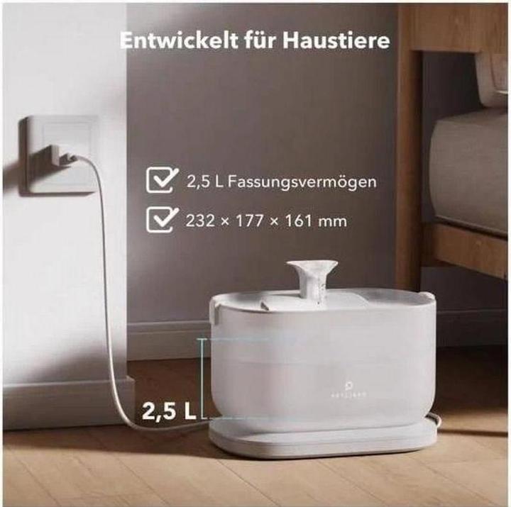 Image du produit Petlibro Fontaine d'eau à pompe sans fil Dockstream (2.50 l)