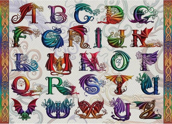 Produktbild Ravensburger Dragon Alphabet Jigsaw puzzle 1000 pc(s) Art (1000 Teile)