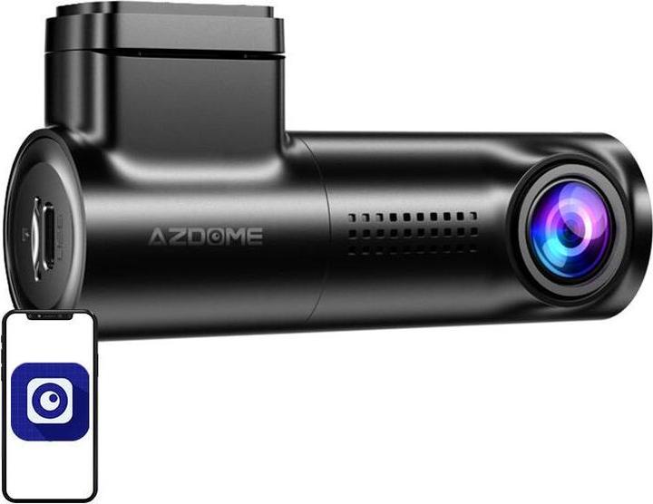 AZDome M330 (GPS-Empfänger, Eingebautes Display, Eingebautes Mikrofon, Nachtsicht, Beschleunigungssensor, WLAN, Full HD)