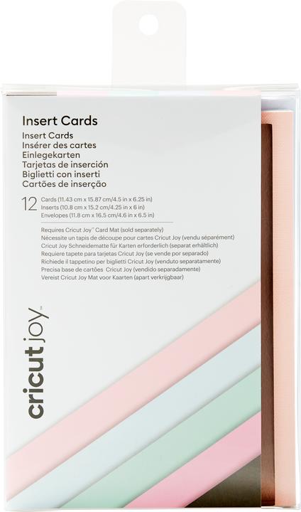 Cricut Carte vierge Joy brun/gris clair/rose, 12 pièces (12 pcs)