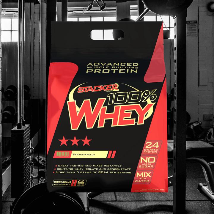 Produktbild Stackers 100% Whey (Stracciatella, 1 Stk., 2000 g)