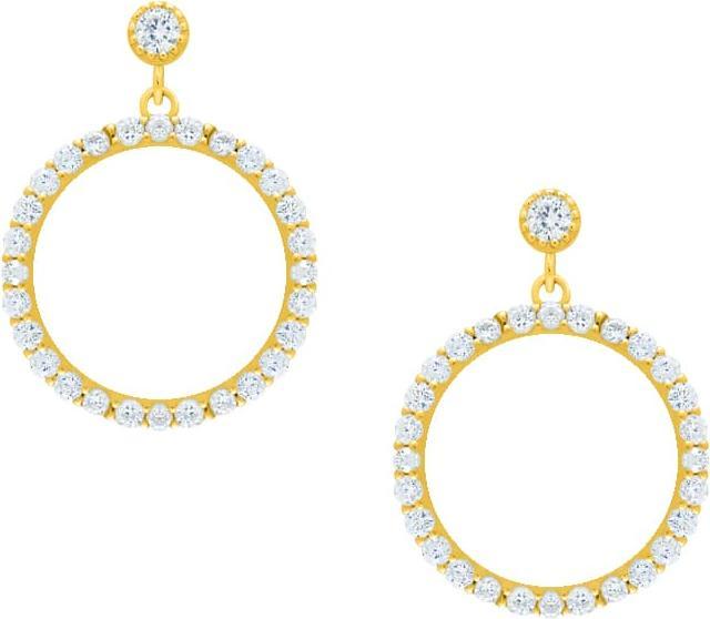 Candy Ohrringe Lilleo, Sterling Silber 925, vergoldet (925er Sterlingsilber, 18k vergoldet)