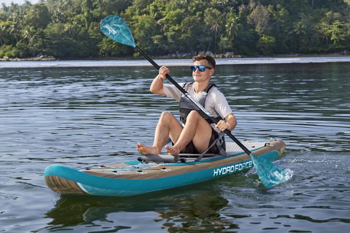 Actual product image Bestway Hydro Force Glider Elite 2-in-1 Inflatable Stand-Up Paddleboard & Kayak Set 3.81 m