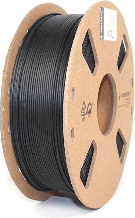 Gembird Flashforge PLA-plus filament, Black 1.75 mm, 1kg (PLA+, 1.75 mm, 1291 g, Black)
