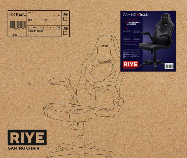 Image du produit Trust GXT 703 Riye Chaise de jeu Noir