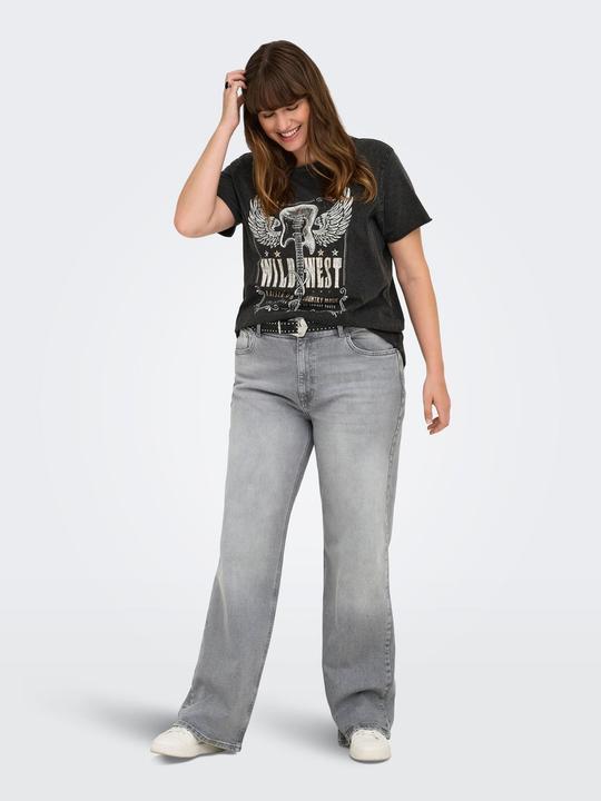 Actual product image Only CARJUICY Hohe Taille Weiter Beinschnitt Jeans Jeans mit weitem Bein (W42/L32)