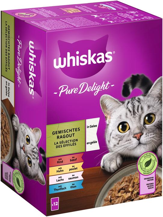 Produktbild Whiskas Mp Pd Gem.Ragout Gelee (12 Stk., 1020 g)
