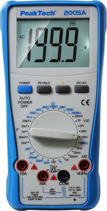 Produktbild Peaktech P 2005 A Digitalmultimeter (CAT III 1000V, CAT IV 600V)