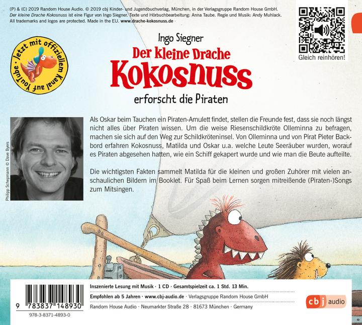 Image du produit Tout est clair! Le petit dragon Noix de coco explore les pirates (Ingo Siegner, Philipp Schepmann, Alfred Dieler, Allemand)