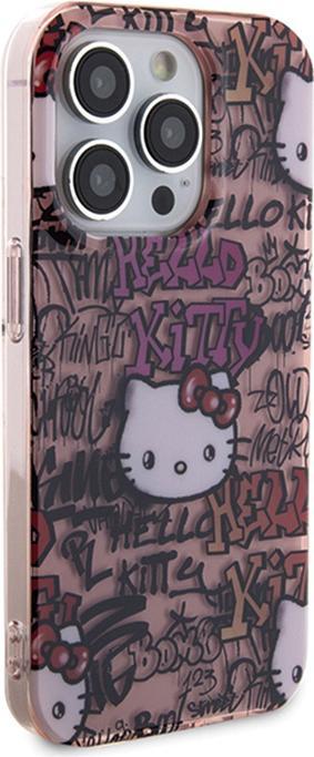 Produktbild Hello Kitty HKHCP15XHDGPTP iPhone 15 Pro Max 6.7" różowy/pink hardcase IML Tags Graffiti (Apple iPhone 15 Pro Max)
