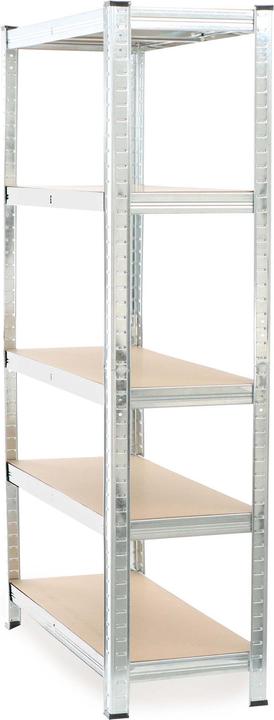 Produktbild Wiltec Schwerlastregal verzinkt 90x40x180cm Steckregal 875kg Werkstattregal