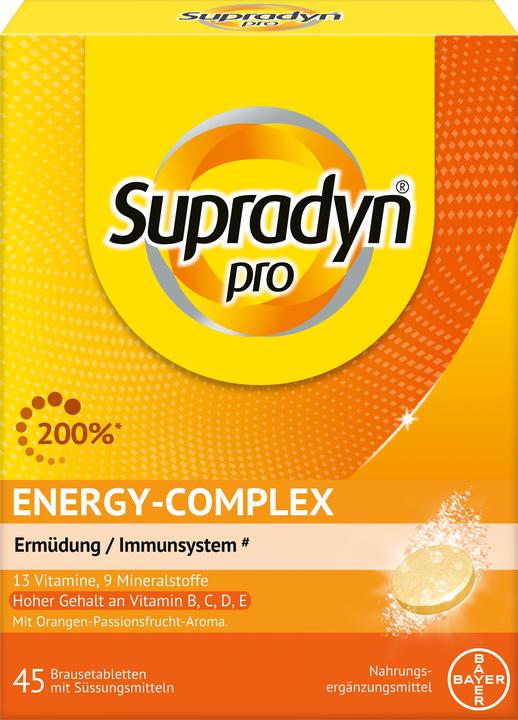 Image du produit Supradyn pro pro energy-complex (45 pièce(s), Comprimé effervescent, 294 g)