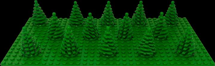 Image du produit LEGO petit arbre sapin - Petit arbre 2435 - 20x (2435, LEGO Accessoires)