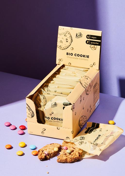 Produktbild KoRo Bio Keks mit Vanille und bunten Schokoladenlinsen (1 Stk., 600 g)