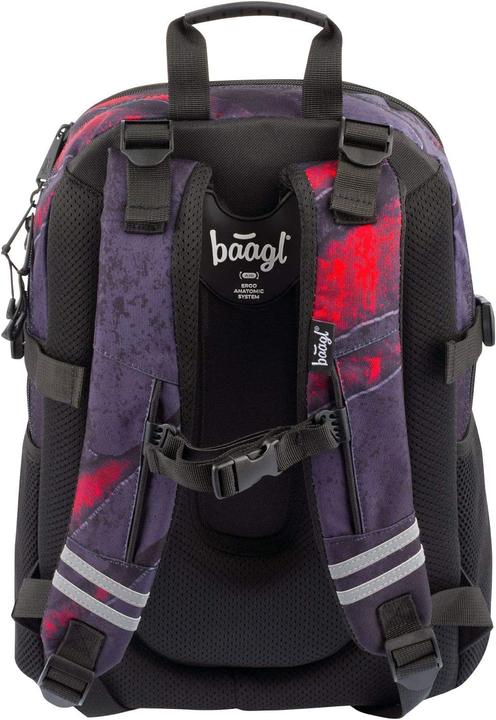 Actual product image Baagl School Backpack Set 3 Piece Volcano 3 (25 l)