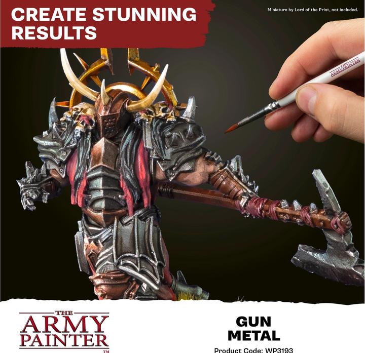 Produktbild The Army Painter Metallic-Farbe Warpaints Fanatic Metallic: Gun Metal 18 ml