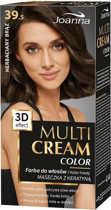 Actual product image Joanna Multi Cream Colour Hair Dye 39.5 Tea Brown (39.5 Tea Brown)