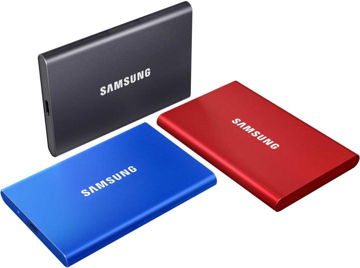 Actual product image Samsung Portable T7 Blue (500 GB)