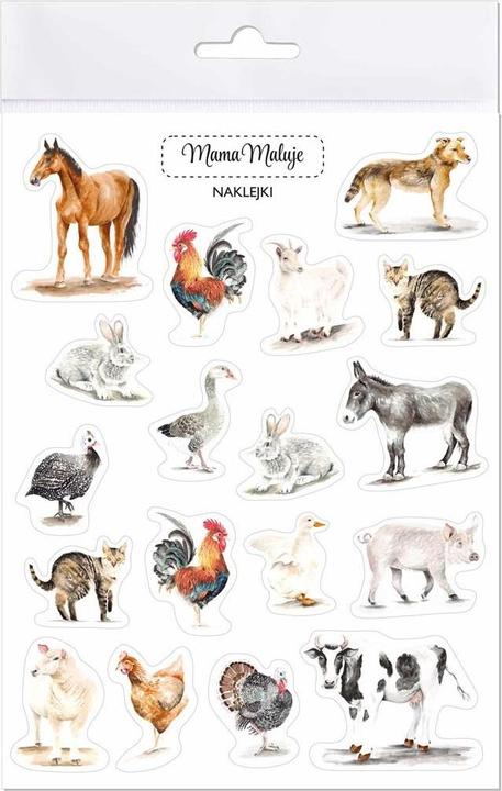 Produktbild Mama Maluje Aufkleber für ländliche Tiere