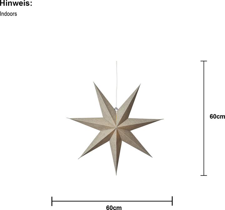 Produktbild Star Trading Papierstern Cotton