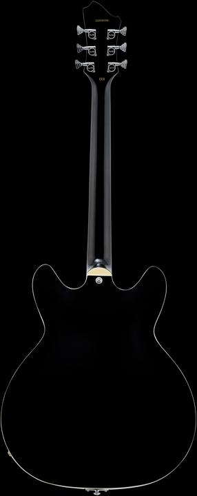 Image du produit Hagstrom Guitare électrique, Tremar Viking Deluxe, Black Gloss (Guitare électrique, Érable, Chromage)
