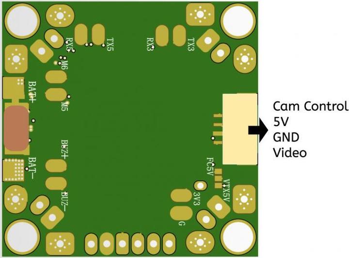 Actual product image VivaFPV F4 FC with OSD PDB