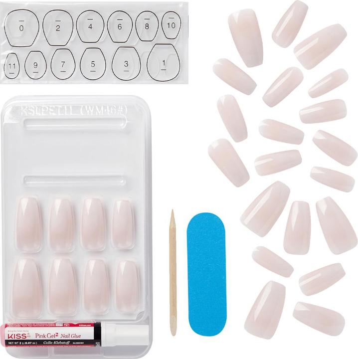 Produktbild KISS Classy (Kunstnägel, White, Pink)