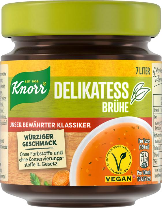 Produktbild Knorr Delikatess Brühe Glas ergibt 7 l (7000 ml)