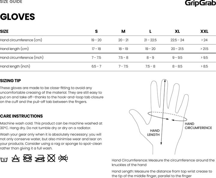 Nährwerte und Zutaten GripGrab EXPLR Padded Full Finger Summer Gloves (XL)