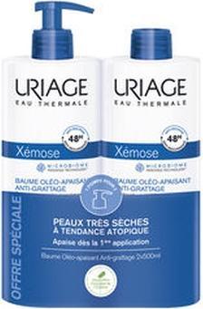 Uriage Xemose Anti-Itch Body Cream For Dry Skin With Atopic Eczema Tendency Pack Of 2 X 500 Ml (500 ml)