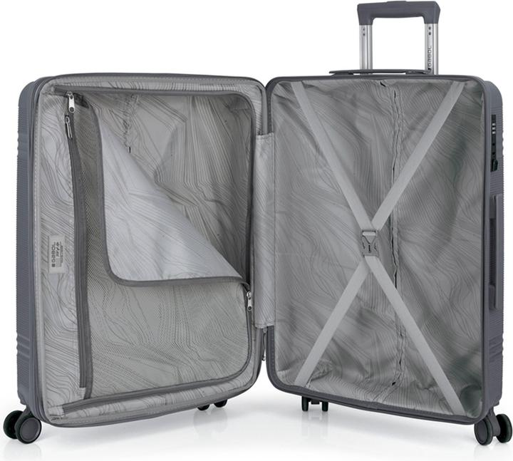 Actual product image Gabol Saori 4-wheel trolley M 66 cm with stretch fold (71 l, M (50 - 90l))