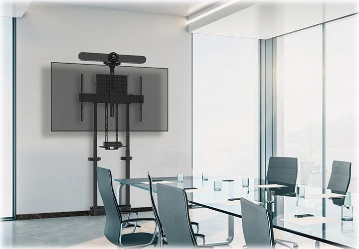 Produktbild Neomounts Select Video Kit Cam- & AV Shelf incl. Logitech Rally Bar mini Adapter for FL55 (Boden)