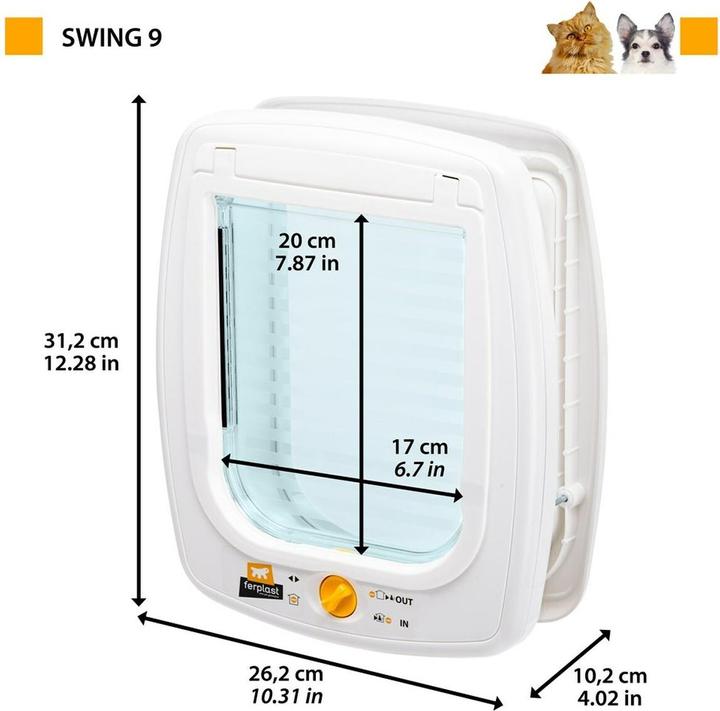 Actual product image Ferplast Swing 9 (Manual cat flap)