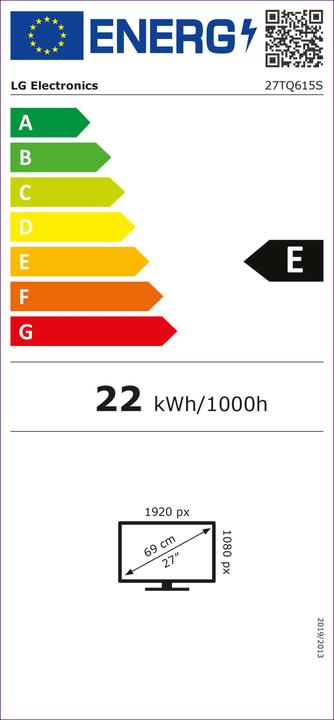 Etichetta energetica LG 27TQ615S-PZ (1920 x 1080 pixel, 27")