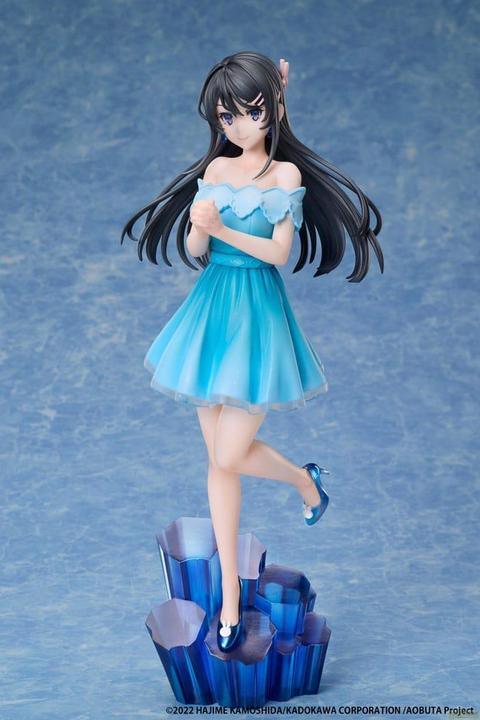 Actual product image Elcoco Rascal Does Not Dream of a Knapsack Kid PVC Statue 1/7 Mai Sakurajima Jewel Princess 27 cm