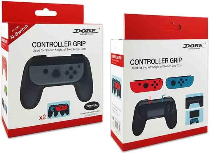 Actual product image Dobe Set of 2 Joy-Con controller holders for Nintendo Switch black (Switch)