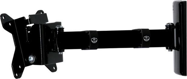Produktbild b-tech BT7512 - Befestigungskit (Wandbefestigung, Gelenkarm) für Flat Panel - Schwarz - (Wand, 28", 15 kg)