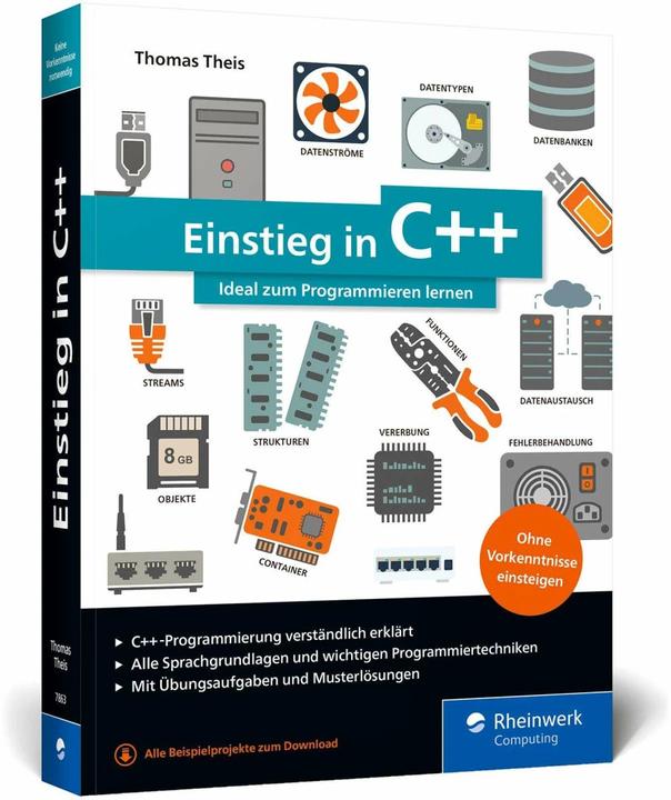 Produktbild Einstieg in C++ (Deutsch, Thomas Theis, 2020)