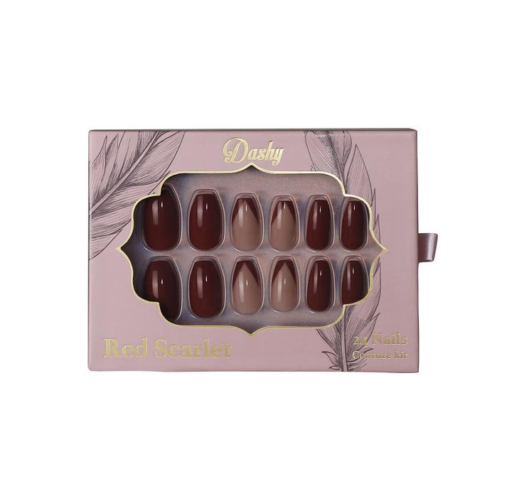 Dashy Nails - Rouge écarlate (Ongles artificiels, red scarlet)