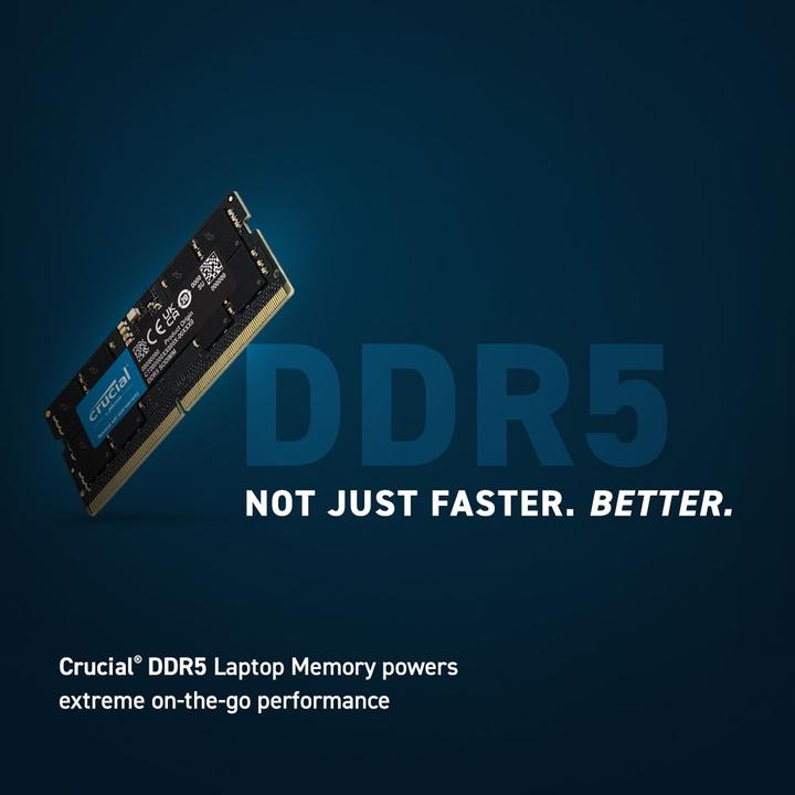 Actual product image Crucial CT2K32G48C40S5 (2 x 32GB, 4800 MHz, DDR5 RAM, SO-DIMM)