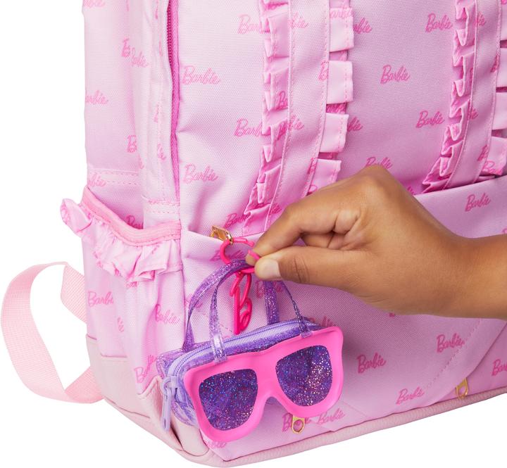 Produktbild Barbie Fashion Kleidung und Deluxe-Tasche mit Zubehör im Thekendisplay