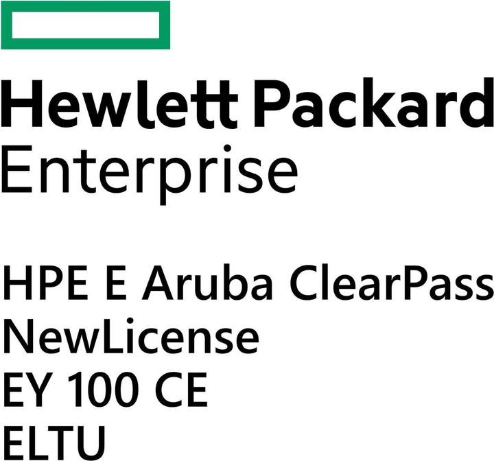 Immagine prodotto HPE E Aruba ClearPass NL EY 100 CE E-LTU (100 Dispositivi)