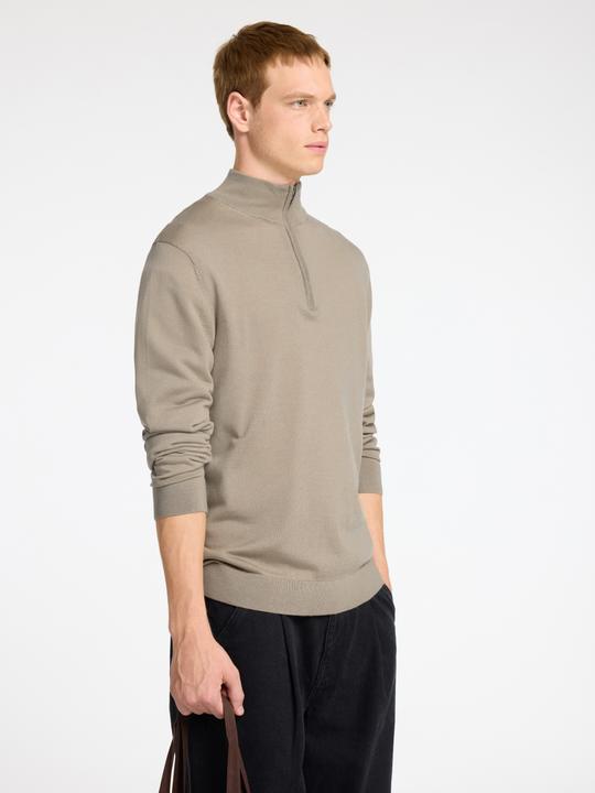 Image du produit Selected Homme Slhtray Ls Knit Merino Half Zip Noos (L)