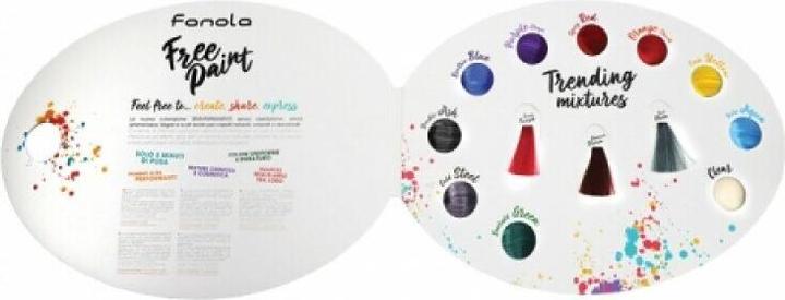 Fanola Free Paint Hair Color Chart