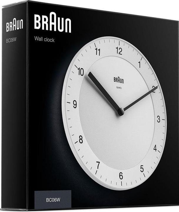 Produktbild Braun BC06W Klassik Wanduhr (20 cm)